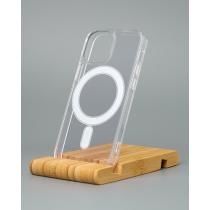 Силиконовый чехол CLEAR с поддержкой MagSafe для iPhone 12 mini/13 mini Прозрачный
