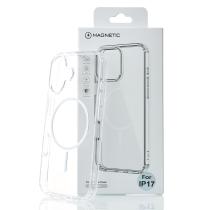 Силиконовый чехол MagSafe CLEAR для iPhone 17 Прозрачный