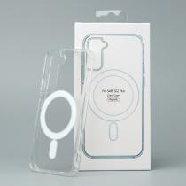Силиконовый чехол MagSafe CLEAR для Samsung S22 Plus Прозрачный