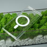 Силіконовий чохол MagSafe CLEAR для Samsung S22 Ultra Прозорий