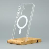 Силиконовый чехол MagSafe CLEAR для Samsung S24 Plus Прозрачный