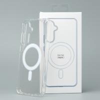 Силиконовый чехол MagSafe CLEAR для Samsung S24 Plus Прозрачный