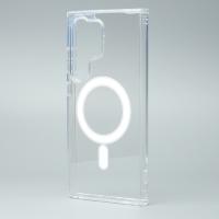 Силіконовий чохол MagSafe CLEAR для Samsung S24 Ultra Прозорий