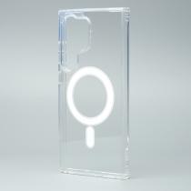 Силиконовый чехол MagSafe CLEAR для Samsung S24 Ultra Прозрачный