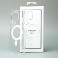 Силиконовый чехол MagSafe CLEAR для Samsung S25 Ultra Прозрачный
