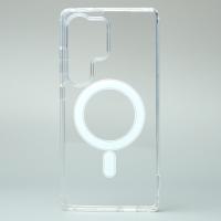 Силиконовый чехол MagSafe CLEAR для Samsung S25 Ultra Прозрачный