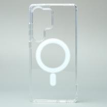 Силиконовый чехол MagSafe CLEAR для Samsung S25 Ultra Прозрачный