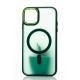 Силиконовый чехол MagSafe MATTE для iPhone 11 зеленый