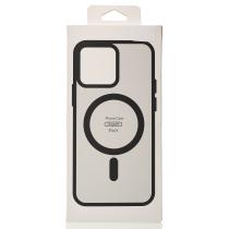 Силіконовий чохол MATTE з підтримкою MagSafe для телефону iPhone 12 classic black
