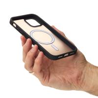 Силіконовий чохол MATTE з підтримкою MagSafe для телефону iPhone 12 classic black