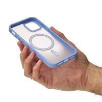 Силиконовый чехол MATTE с поддержкой MagSafe для iPhone 12 lavander