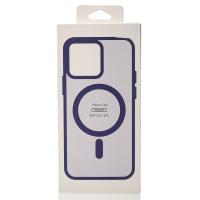 Силиконовый чехол MATTE с поддержкой MagSafe для iPhone 12 Pro Max dark purple