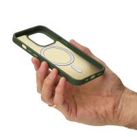 Силиконовый чехол MATTE с поддержкой MagSafe для iPhone 12 Pro sage green