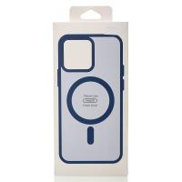 Силиконовый чехол MATTE с поддержкой MagSafe для iPhone 12 Pro dark blue