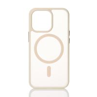 Силиконовый чехол MATTE с поддержкой MagSafe для iPhone 13 Pro cream
