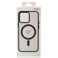 Силіконовий чохол MATTE з підтримкою MagSafe для телефону iPhone 13 Pro classic black