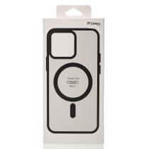 Силіконовий чохол MATTE з підтримкою MagSafe для телефону iPhone 13 Pro classic black