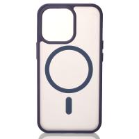 Силиконовый чехол MATTE с поддержкой MagSafe для iPhone 13 dark purple