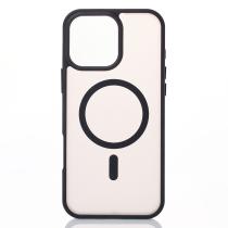 Силиконовый чехол MATTE с поддержкой MagSafe для iPhone 14 Pro classic black