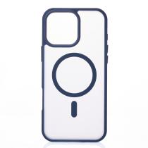 Силіконовий чохол MATTE з підтримкою MagSafe для телефону iPhone 14 Pro Max dark blue