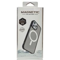 Силіконовий чохол MATTE з підтримкою MagSafe для телефону iPhone 15 classic black