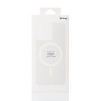 Силиконовый чехол MATTE с поддержкой MagSafe для iPhone 15 cream