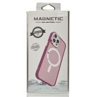 Силіконовий чохол MATTE з підтримкою MagSafe для телефону iPhone 15 Pro Max burgundy