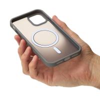 Силіконовий чохол MATTE з підтримкою MagSafe для телефону iPhone 15 titanium black