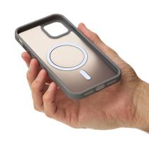 Силіконовий чохол MATTE з підтримкою MagSafe для телефону iPhone 15 titanium black