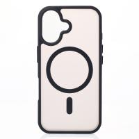 Силіконовий чохол MATTE з підтримкою MagSafe для телефону iPhone 16 Plus classic black