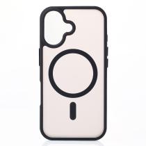 Силіконовий чохол MATTE з підтримкою MagSafe для телефону iPhone 16 Plus classic black