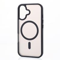 Силіконовий чохол MATTE з підтримкою MagSafe для телефону iPhone 16 Plus classic black