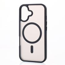 Силіконовий чохол MATTE з підтримкою MagSafe для телефону iPhone 16 Plus classic black