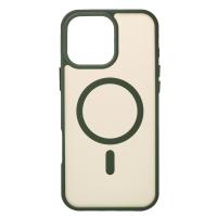 Силиконовый чехол MATTE с поддержкой MagSafe для iPhone 16 Pro Max sage green