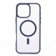 Силіконовий чохол MATTE з підтримкою MagSafe для телефону iPhone 16 Pro dark blue