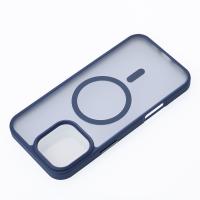 Силіконовий чохол MATTE з підтримкою MagSafe для телефону iPhone 16 Pro dark blue