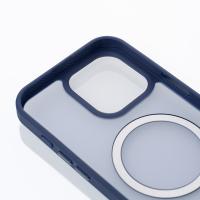 Силіконовий чохол MATTE з підтримкою MagSafe для телефону iPhone 16 Pro dark blue