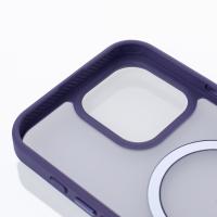 Силіконовий чохол MATTE з підтримкою MagSafe для телефону iPhone 16 Pro dark purple