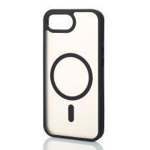 Силіконовий чохол MATTE з підтримкою MagSafe для телефону iPhone 16E classic black