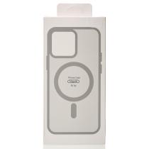 Силіконовий чохол MATTE з підтримкою MagSafe для телефону iPhone 16E / iPhone 17E titanium black