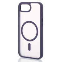 Силиконовый чехол MATTE с поддержкой MagSafe для iPhone 16E dark purple