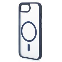 Силиконовый чехол MATTE с поддержкой MagSafe для iPhone 16E dark blue