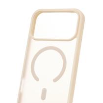 Силиконовый чехол MATTE с поддержкой MagSafe для iPhone 17 Pro Max antique white
