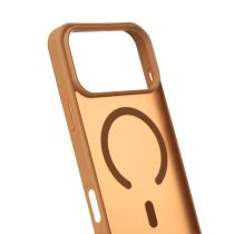 Силіконовий чохол MATTE з підтримкою MagSafe для телефону iPhone 17 Pro Max coffee brown