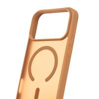 Силіконовий чохол MATTE з підтримкою MagSafe для телефону iPhone 17 Pro Max coffee brown