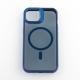 Силиконовый чехол MagSafe SHADOW для iPhone 13 синий
