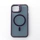 Силиконовый чехол MagSafe SHADOW для iPhone 13 темно-фиолетовый