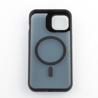 Силиконовый чехол MagSafe SHADOW для iPhone 15 черный