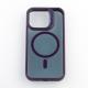 Силиконовый чехол MagSafe SHADOW для iPhone 15 Pro Max темно-фиолетовый