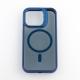 Силиконовый чехол MagSafe SHADOW для iPhone 15 Pro Max синий